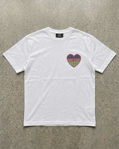 Black London 'peace, love & unity' big heart t-shirt